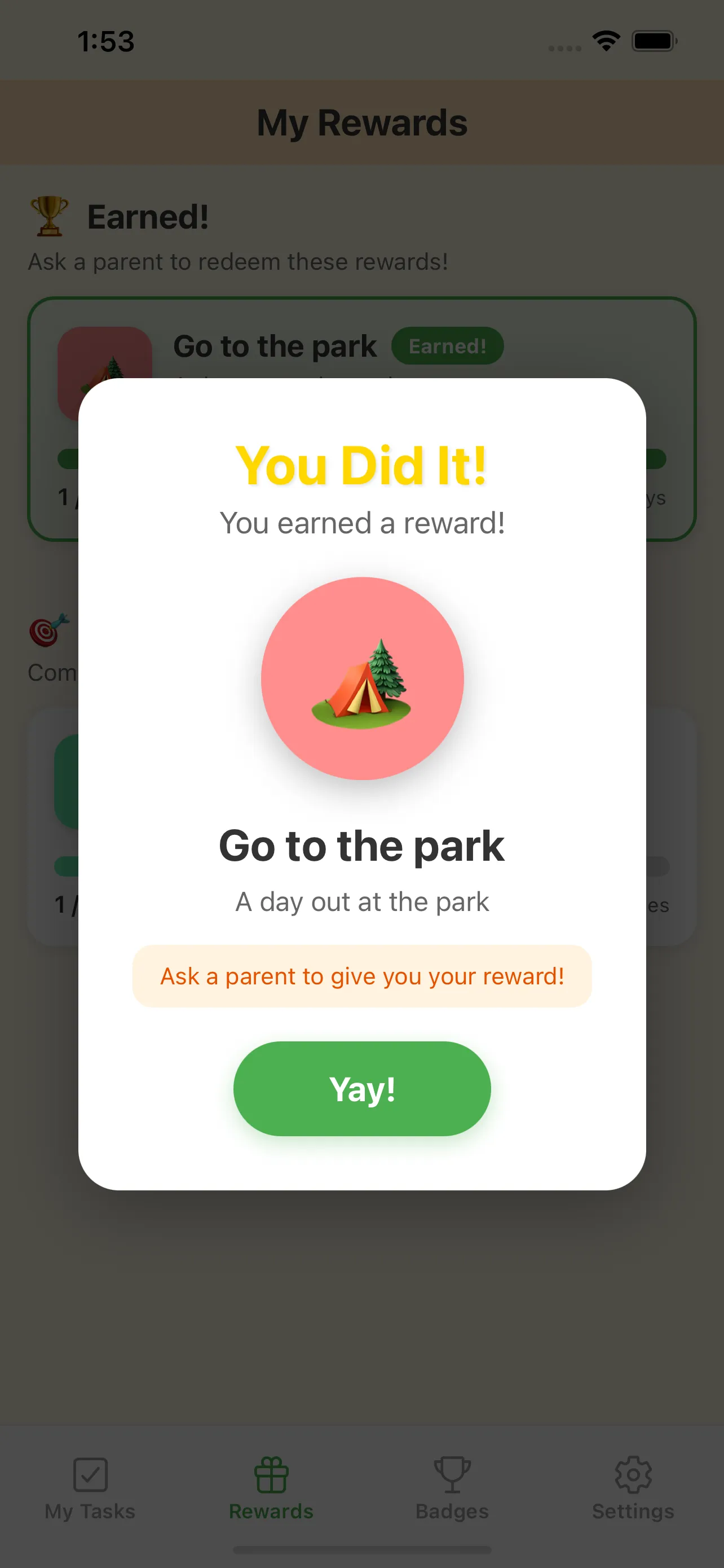 My Little Wins routine and category list
